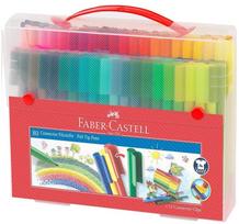 flomasteriai - Flomasteriai Faber Castell Carrying Case, vienpusiai, 92 vnt. - 2 nuotrauka