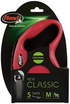 pavadelis flexi classic m 5m - FLEXI Automatinis pavadėlis NEW CLASSIC M 5m raudona juostinis - 3 nuotrauka