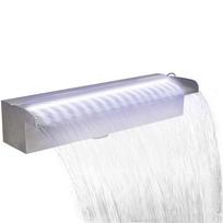 sodo fontanai - Tvenkinio krioklys, fontanas su led iš nerūdijančio plieno, 45 cm - 1 nuotrauka