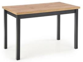 Valgomojo stalas Halmar Cobalt, juodas/ąžuolo, 1200x680x770mm
