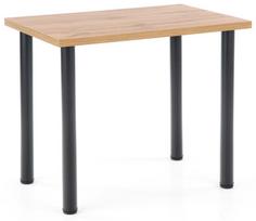 stalvirsis 90 90 - Valgomojo stalas Halmar Modex 2 90, juodas/ąžuolo, 900x600x750mm - 2 nuotrauka