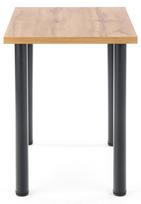 stalvirsis 90 90 - Valgomojo stalas Halmar Modex 2 90, juodas/ąžuolo, 900x600x750mm - 3 nuotrauka