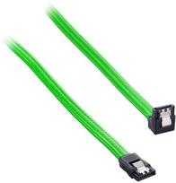 sata 3 cable - Laidas Cablemod ModMesh Right Angle SATA 3 Cable, žalia, 0.3 m - 1 nuotrauka