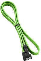sata 3 cable - Laidas Cablemod ModMesh Right Angle SATA 3 Cable, žalia, 0.3 m - 2 nuotrauka