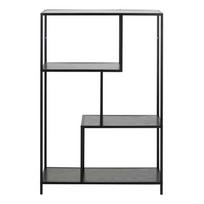 Lentyna Home4you Seaford Black, 77x35x114 cm