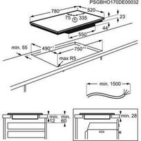 indukcine 80 cm - Electrolux EIV835 - 5 nuotrauka