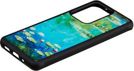 samsung galaxy s20 ultra deklas - iKins case for Samsung Galaxy S20 Ultra water lilies juodas - 4 nuotrauka