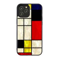 iKins case for Apple iPhone 12 Pro Max mondrian juodas