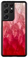 iKins case for Samsung Galaxy S21 Ultra pink lake juodas