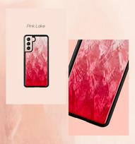 s21 telefonas samsung - iKins case for Samsung Galaxy S21 Ultra pink lake juodas - 4 nuotrauka