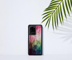 samsung galaxy s20 ultra deklas - iKins case for Samsung Galaxy S20 Ultra water flower juodas - 4 nuotrauka