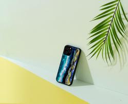 iphone 12 pro max deklas - iKins case for Apple iPhone 12 Pro Max violetinė agate - 4 nuotrauka