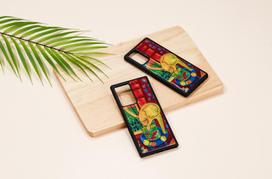 cat deklas - iKins case for Samsung Galaxy Note 20 Ultra cat with red fish - 4 nuotrauka