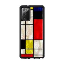 iKins case for Samsung Galaxy Note 20 - Mondrian Juodas