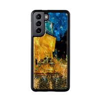 iKins case for Samsung Galaxy S21 - Cafe Terrace Juodas