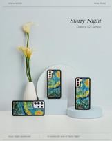 s21 telefonas samsung - iKins case for Samsung Galaxy S21 - Starry Night Juodas - 3 nuotrauka