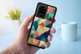 samsung galaxy s20 ultra deklas - iKins case for Samsung Galaxy S20 Ultra - Mosaic Juodas - 4 nuotrauka