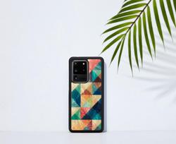 samsung galaxy s20 ultra deklas - iKins case for Samsung Galaxy S20 Ultra - Mosaic Juodas - 5 nuotrauka