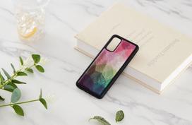samsung s20 deklas - iKins case for Samsung Galaxy S20 - Vanduo Flower Juodas - 3 nuotrauka
