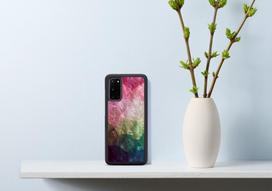 samsung s20 deklas - iKins case for Samsung Galaxy S20 - Vanduo Flower Juodas - 5 nuotrauka
