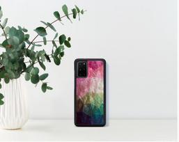 samsung s20 deklas - iKins case for Samsung Galaxy S20  water flower juodas - 5 nuotrauka