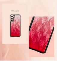 s21 telefonas samsung - iKins case for Samsung Galaxy S21 pink lake juodas - 2 nuotrauka