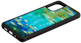 samsung s20 deklas - iKins case for Samsung Galaxy S20  water lilies juodas - 2 nuotrauka
