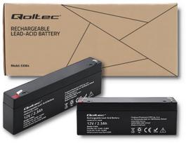 12v 3ah akumuliatorius - Qoltec 53064 - 7 nuotrauka