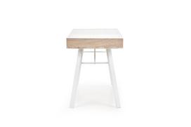 stalciai 60 cm - Rašomasis stalas Halmar B33, baltas/ąžuolo - 3 nuotrauka
