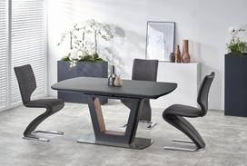 isskleidziamas stalas 90 - Valgomojo stalas Halmar Bilotti, pilkas, 1600x900x760mm - 3 nuotrauka