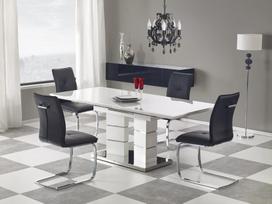 Valgomojo stalas Halmar Lord, baltas, 1600 - 2000x900x750mm