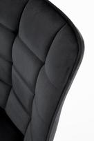 valgomojo kedes - Valgomojo kėdė Halmar K332 Black, juoda - 4 nuotrauka