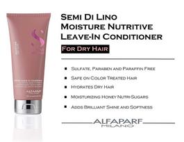 alfaparf moisture - AlfaParf Semi Di Lino Moisture Nutritive nenuplaunamas kondicionierius - 200 ml. - 5 nuotrauka