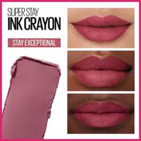 maybelline new york super stay matte - Maybelline Super Stay Ink Crayon Lipstick matiniai lūpų dažai 1,13 g. - 25 Stay Exceptional - 4 nuotrauka
