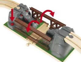 gelezinkeliams - BRIO RAILWAY sudedamas tiltas, 33391000 - 2 nuotrauka