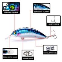 vobla - Vobleris Banshee Crankbait 45mm 4.7g GO-CM001, Plūdrus - 2 nuotrauka