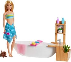 princeses suknele - Lėlė Mattel Barbie Fizzy Bath GJN32 - 2 nuotrauka