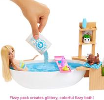 princeses suknele - Lėlė Mattel Barbie Fizzy Bath GJN32 - 3 nuotrauka