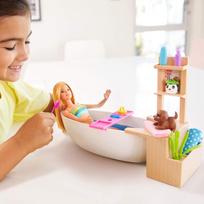 princeses suknele - Lėlė Mattel Barbie Fizzy Bath GJN32 - 7 nuotrauka