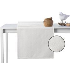 DecoKing Sparkle HMD Tablecloth Cream Set 115x180/35x180 2pcs