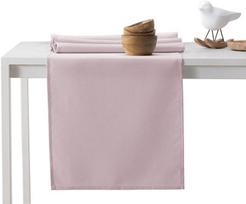 DecoKing Pure HMD Tablecloth PowderPink Set 115x300/35x300 2pcs
