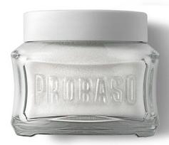 PRORASO jautrios odos kremas prieš skutimąsi WHITE, 100 ml