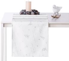 AmeliaHome Christmas Eve AH/HMD Tablecloth Silver 30x100cm