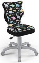 Entelo Childrens Chair Petit Size 3 Grey/Dinosaurs ST30