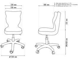vaikiska kede - Entelo Childrens Chair Petit Size 3 Grey/Butterflies ST31 - 5 nuotrauka