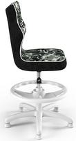 vaikiska kede - Entelo Petit Black HC+F Size 3 Children Chair ST33 White/Camo - 2 nuotrauka