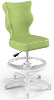 Entelo Petit Black HC+F Size 4 Children Chair VS05 White/Green