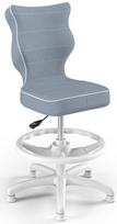 Entelo Petit Black HC+F Size 3 Children Chair JS06 White/Blue