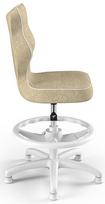 vaikiska kede - Entelo Petit Black HC+F Size 4 Children Chair VS26 White/Beige - 2 nuotrauka