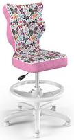 Entelo Petit Black HC+F Size 3 Children Chair ST31 White/Butterflies